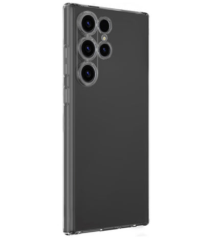 Samsung S24 Ultra Hoesje Siliconen Backcover Lichtgewicht - Transparant