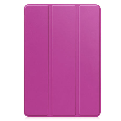 Samsung Galaxy Tab S9 FE Trifold Bookcase Hoes met Penhouder voor S Pen - Paars