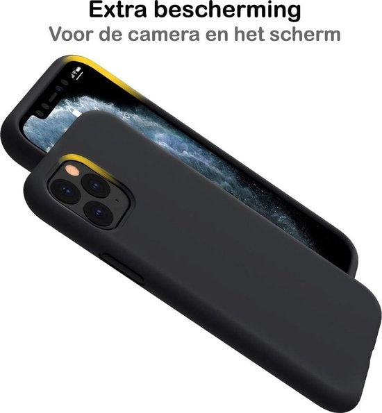 iPhone 11 Pro Hoesje Siliconen - Zwart