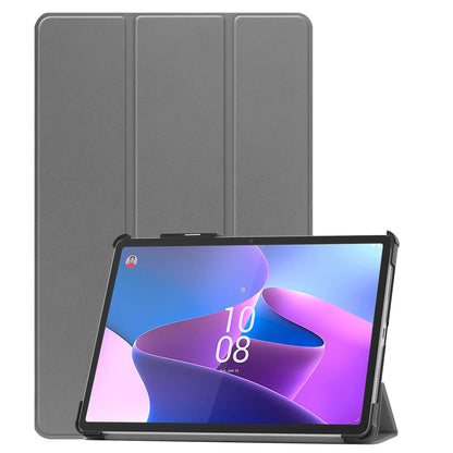Lenovo Tab P11 Pro Trifold Bookcase Hoes met Penhouder Lenovo Pen - Grijs