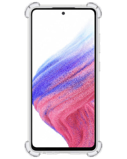 Samsung A53 Hoesje Kaarthouder Backcover Shockproof - Transparant