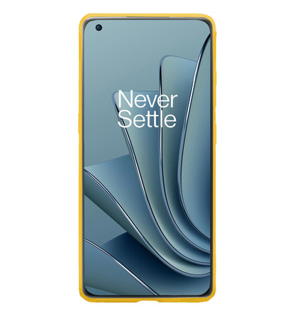 OnePlus 10 Pro Hoesje Siliconen Backcover Lichtgewicht - Geel