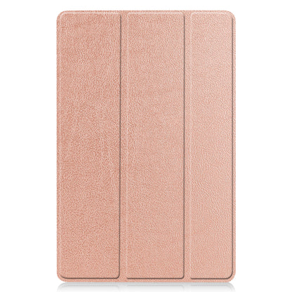 Samsung Galaxy Tab S9 Trifold Bookcase Hoes met Penhouder voor S Pen - Rosé goud