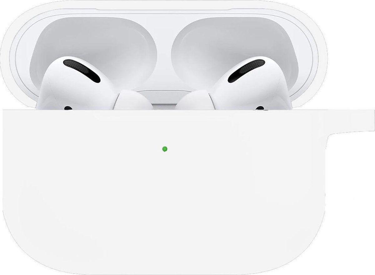 Airpods Pro Hoesje Siliconen met Clip - Transparant