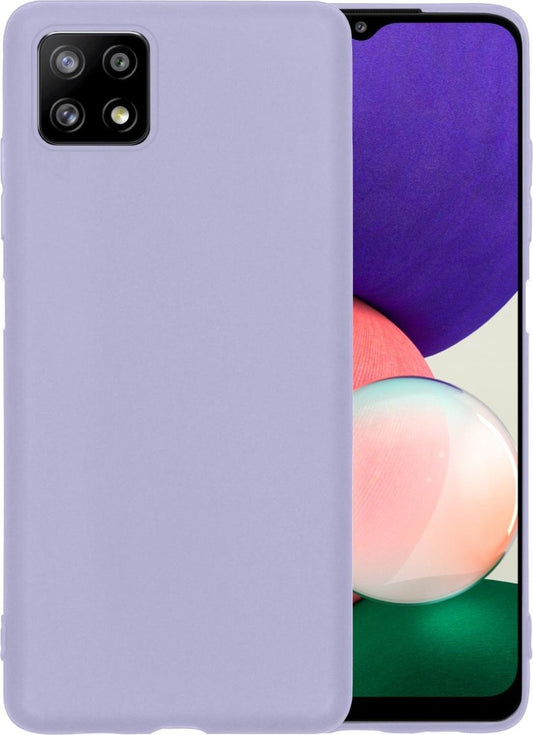 Samsung A22 5G Hoesje Siliconen - Lila