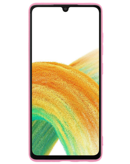 Samsung A33 Hoesje Siliconen Backcover Lichtgewicht - Lichtroze