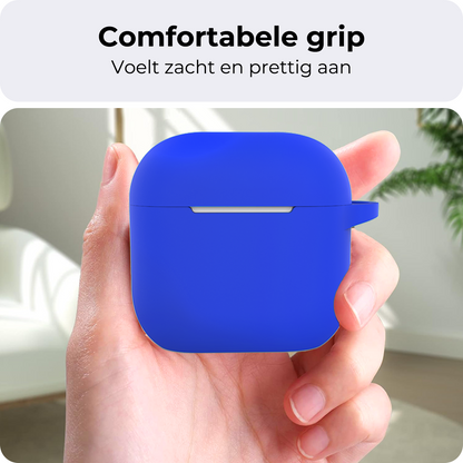 AirPods 4 Hoesje Siliconen Krasbestendig - Blauw