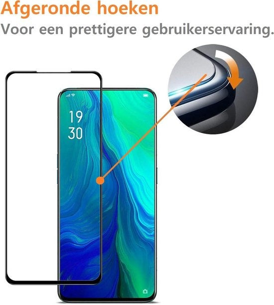 OPPO Reno 2 Screenprotector Full Cover Tempered Glass