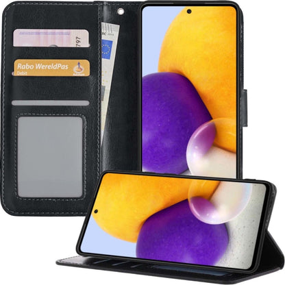 Samsung A72 5G Hoesje Book Case Kunstleer - Zwart