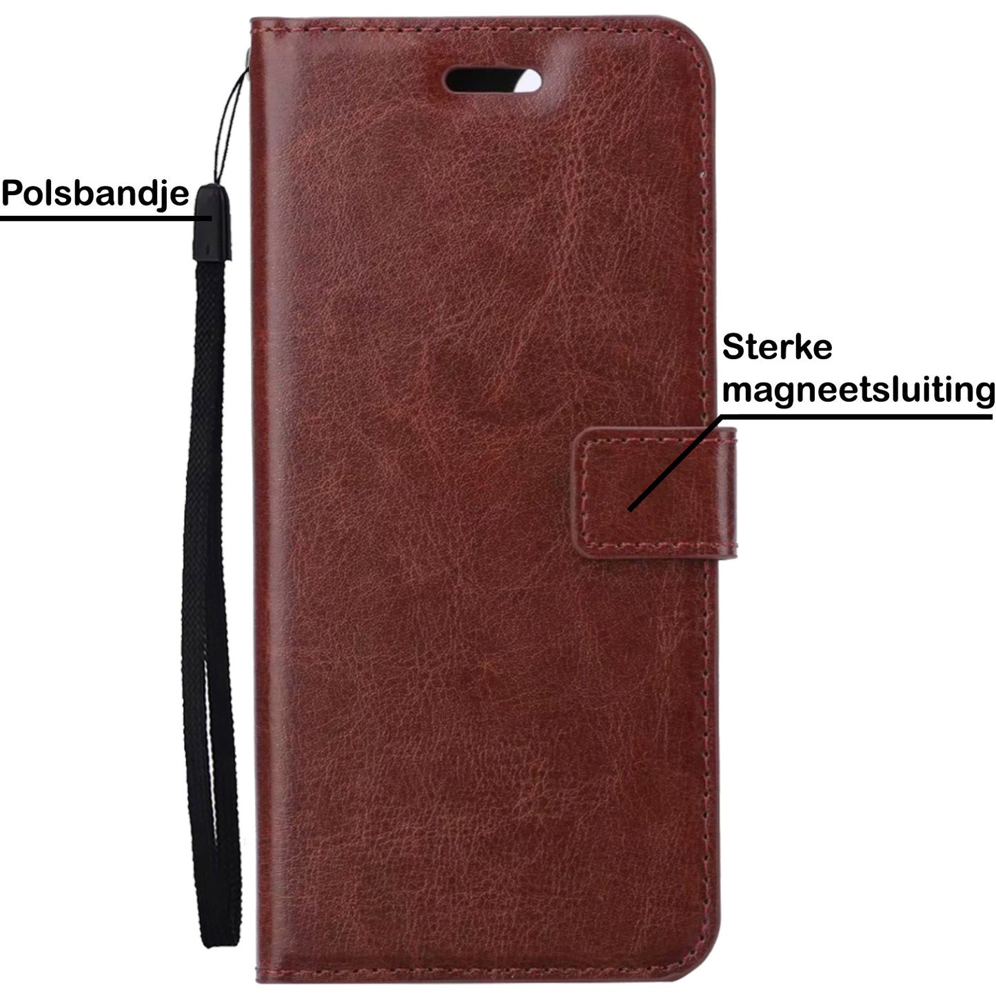 OnePlus 10 Pro Hoesje Book Case Kunstleer - Bruin