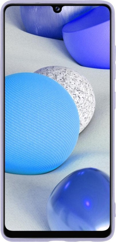 Samsung A42 Hoesje Siliconen Backcover Lichtgewicht - Lila