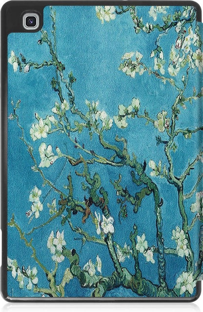 Samsung Galaxy Tab S6 Lite Trifold Bookcase Hoes met Penhouder voor S Pen - Bloesem