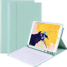 iPad 10.2 2019/2020 Toetsenbord Hoes met Uitneembaar toetsenbord - Mint Groen