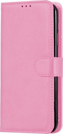 Samsung A51 Hoesje Bookcase Cover met Kaarthouder - Lichtroze