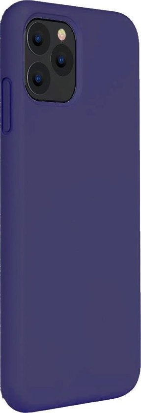 iPhone 11 Pro Hoesje Siliconen Backcover Lichtgewicht - Donkerblauw