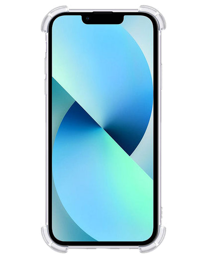 iPhone 13 Mini Hoesje Kaarthouder Backcover Shockproof - Transparant