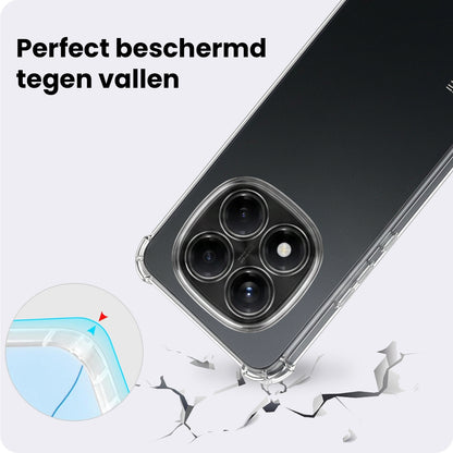Xiaomi Redmi Note 14 Pro Hoesje Shockproof Backcover Siliconen - Transparant
