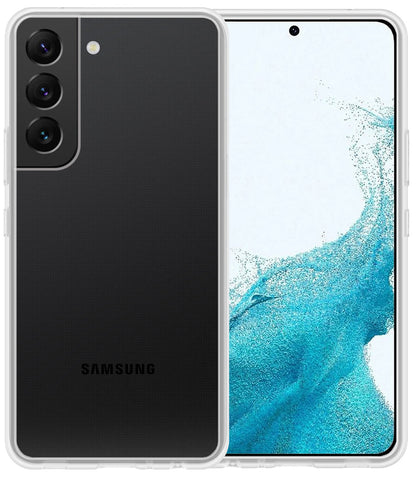 Samsung S22 Plus Hoesje Siliconen Backcover Lichtgewicht - Transparant