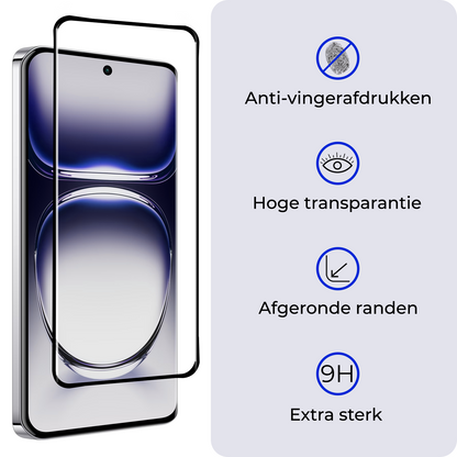 OPPO Reno 12 Screenprotector Gehard Glas - Full Screen