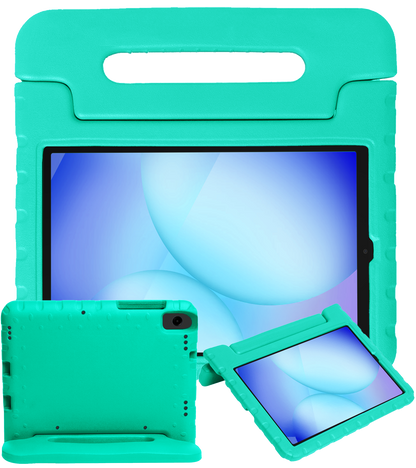 Samsung Galaxy Tab A11 Kinderhoes Shockabsorberend Foam - Turquoise