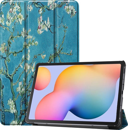 Samsung Galaxy Tab S6 Lite Hoesje Book Case - Bloesem