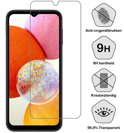 Samsung A14 Screenprotector Gehard Glas - Anti-kras