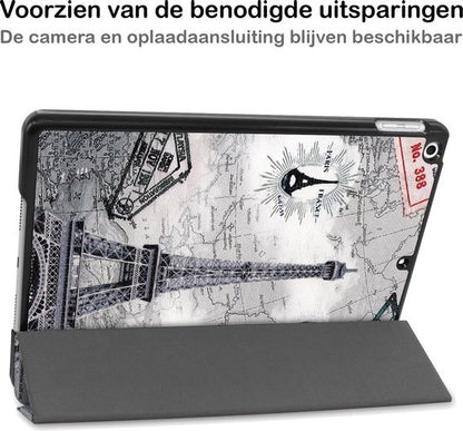 iPad 10.2 2020 Trifold Bookcase Hoes - Eiffeltoren
