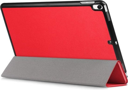 iPad Air 3 / Pro 10.5 (2017) Trifold Bookcase Hoes - Rood