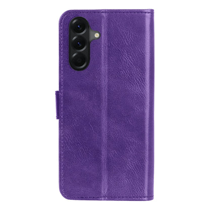 Samsung A36 Hoesje Bookcase Cover met Kaarthouder - Paars