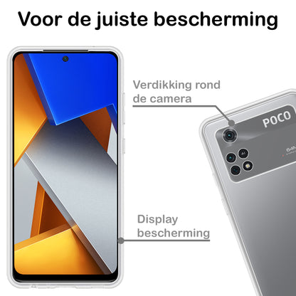 Poco M4 Pro 4G Hoesje Siliconen Backcover Lichtgewicht - Transparant
