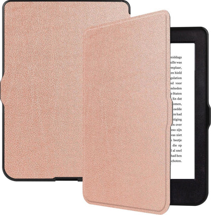 Kobo Nia Bookcase Hoes Shockabsorberend - Rosé Goud