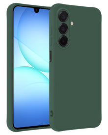 Samsung A17 Hoesje Siliconen Backcover Lichtgewicht - Donkergroen