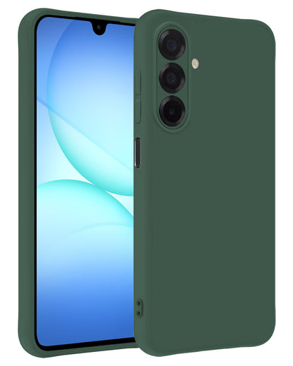 Samsung A17 Hoesje Siliconen Backcover Lichtgewicht - Donkergroen