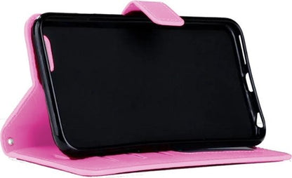 Hoes Geschikt voor iPhone 5s Hoes Bookcase Hoesje - Licht Roze