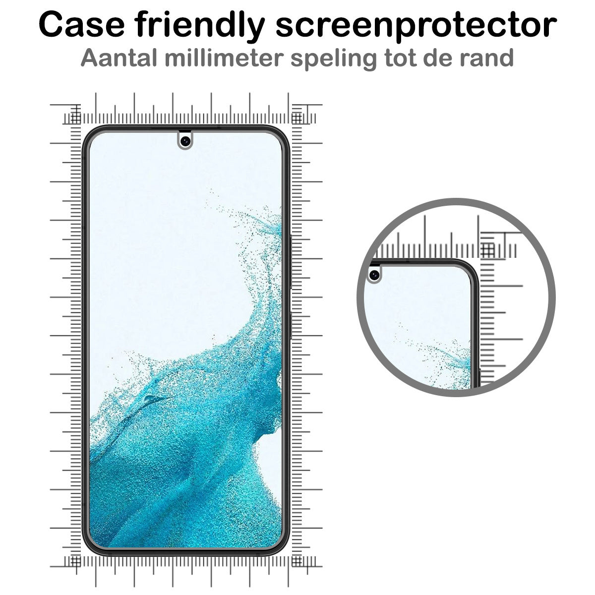 Samsung S22 Plus Screenprotector Tempered Glass