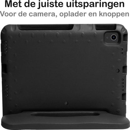 iPad Air 2020 Kinderhoes Shockabsorberend Foam - Zwart