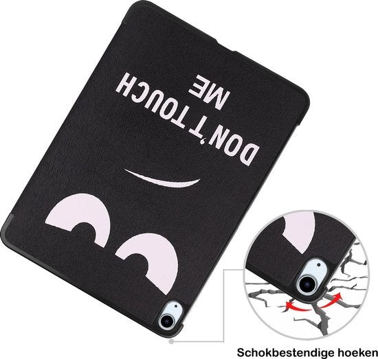 iPad Air 2020 Hoesje Book Case - Don't Touch Me