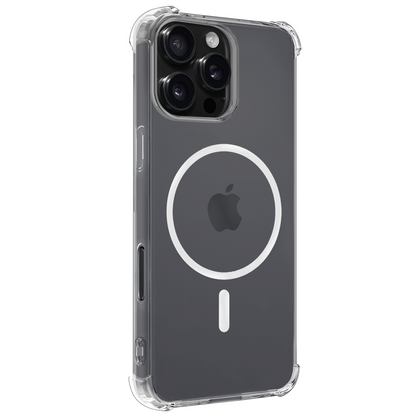 iPhone 16 Pro Hoesje Geschikt voor Magsafe Backcover Shockproof - Transparant