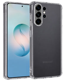 Samsung S26 Ultra Hoesje Siliconen Backcover Lichtgewicht - Transparant