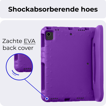 iPad Air 2024 / 2025 (11 inch) Kinderhoes Shockabsorberend Foam - Paars