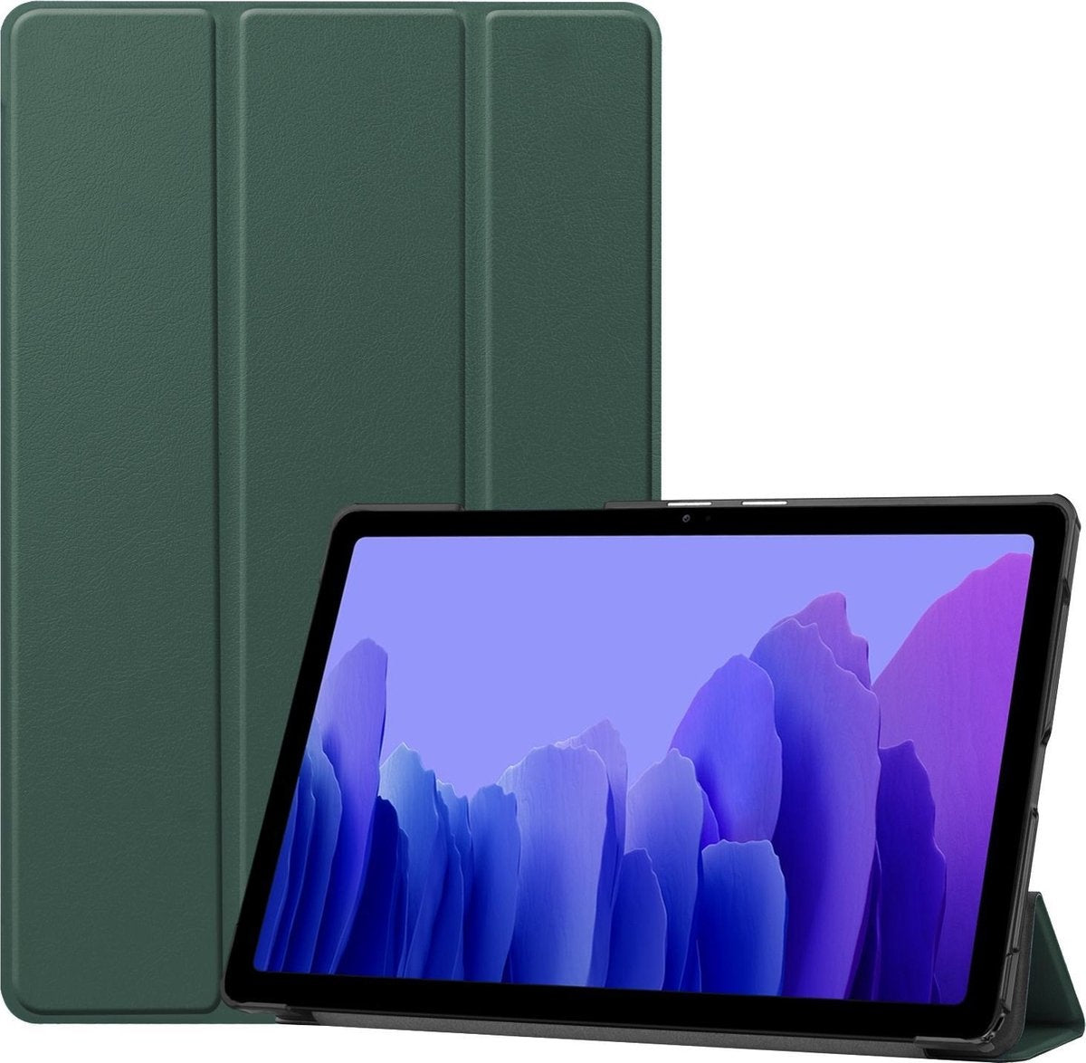 Samsung Galaxy Tab A7 Hoesje Book Case - Donkergroen