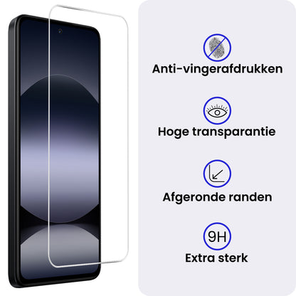 Xiaomi Redmi Note 14 5G Screenprotector Gehard Glas - Anti-kras