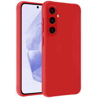 Samsung A35 Hoesje Siliconen Backcover Lichtgewicht - Rood