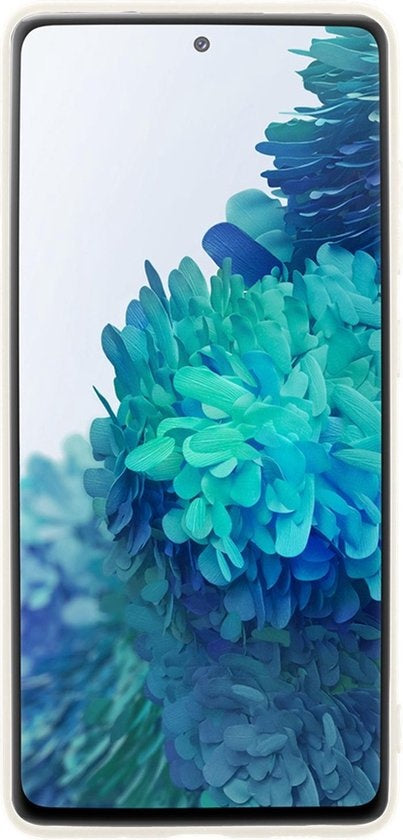 Samsung S20 FE Hoesje Siliconen Backcover Lichtgewicht - Wit