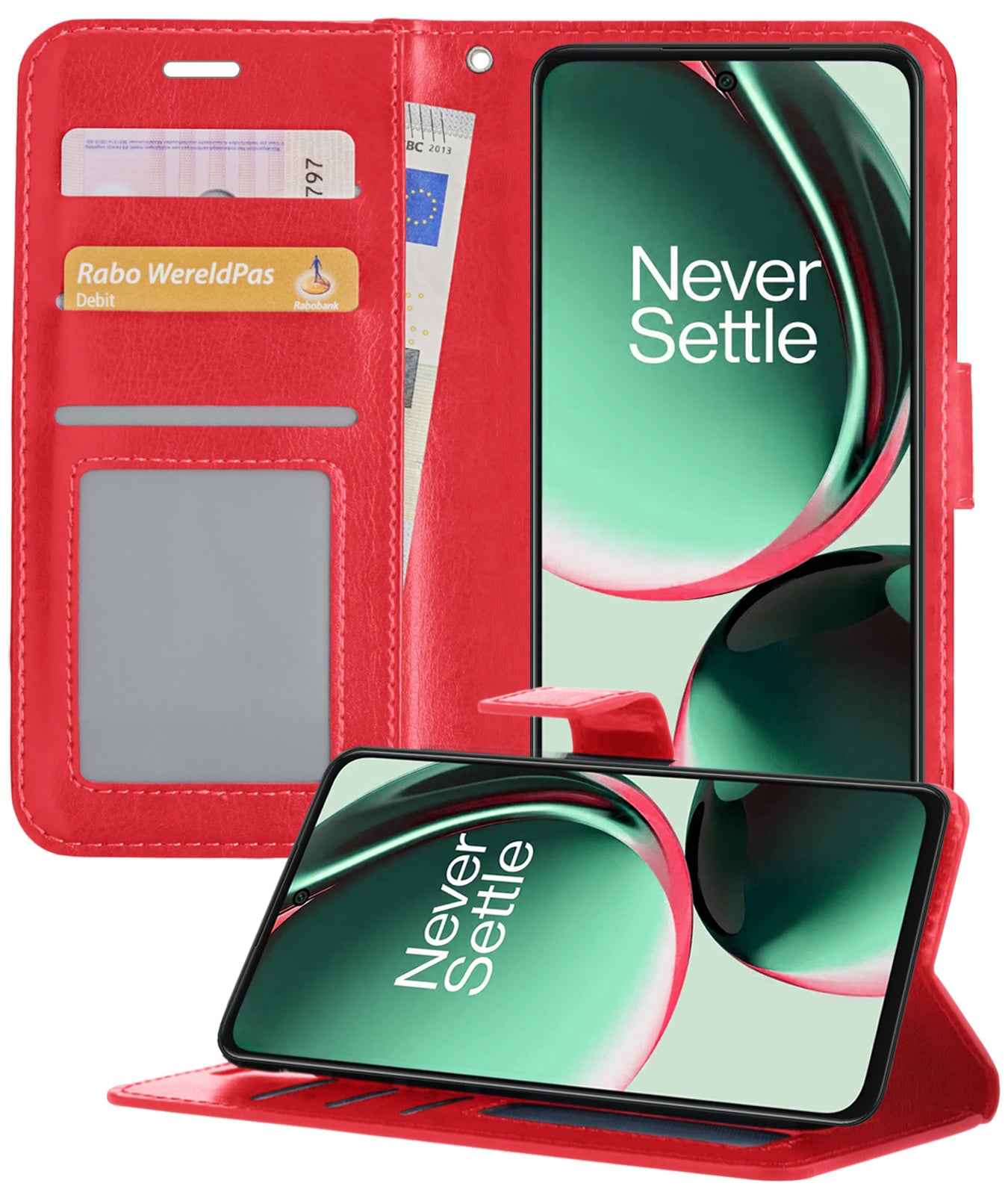 OnePlus Nord CE 3 Lite Hoesje Book Case Kunstleer - Rood