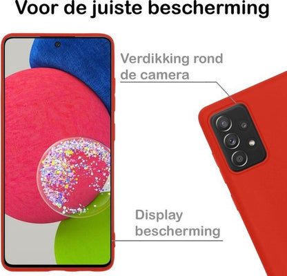 Samsung A52s Hoesje Siliconen - Rood