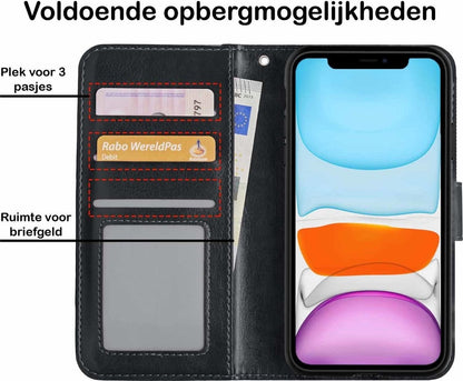 iPhone 11 Hoesje Bookcase Cover Uitneembaar - Zwart