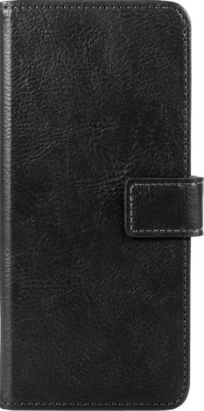 Samsung A12 Hoesje Bookcase Cover met Kaarthouder - Zwart