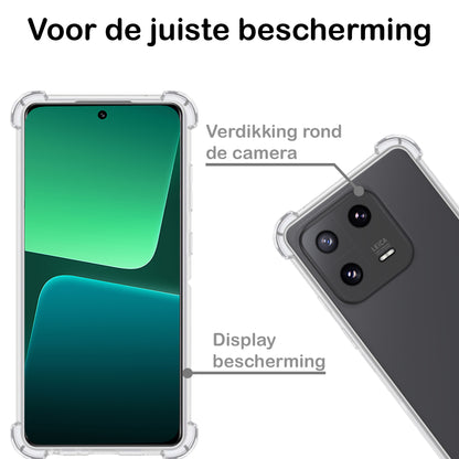 Xiaomi 13 Pro Hoesje Shockproof Backcover Siliconen - Transparant