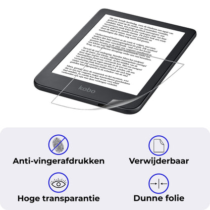 Kobo Clara 2E Screenprotector Soft TPU - Full Screen